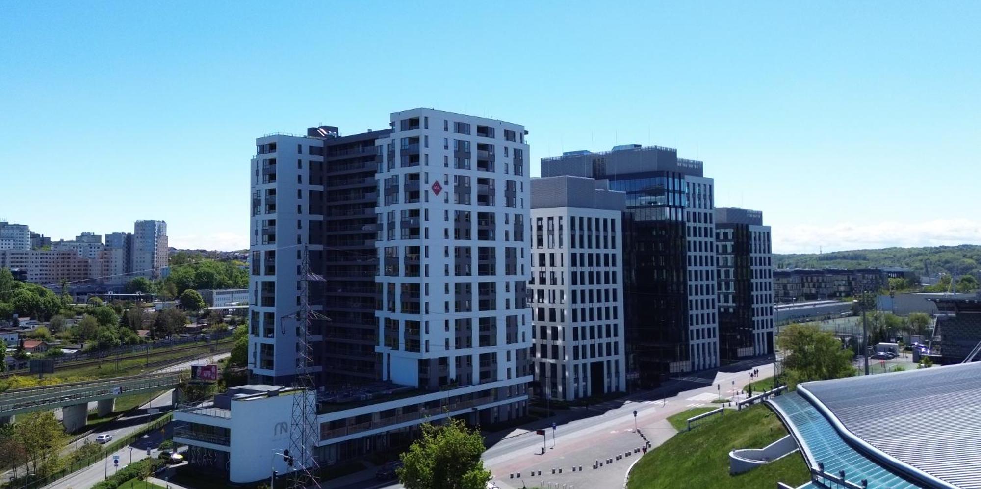 Apartment Efaga Modern Tower Gdynia With Private Parking Space Exterior photo
